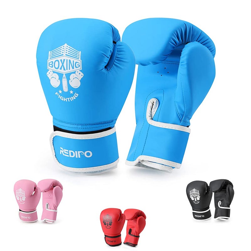 Redipo Kids Boxing Gloves, Sponge Foam Training Sparring Gloves Thai Kick Boxing for Kid and Youth, Suitable for Boys and Girls Age 3 to 9 Years - Image 1
